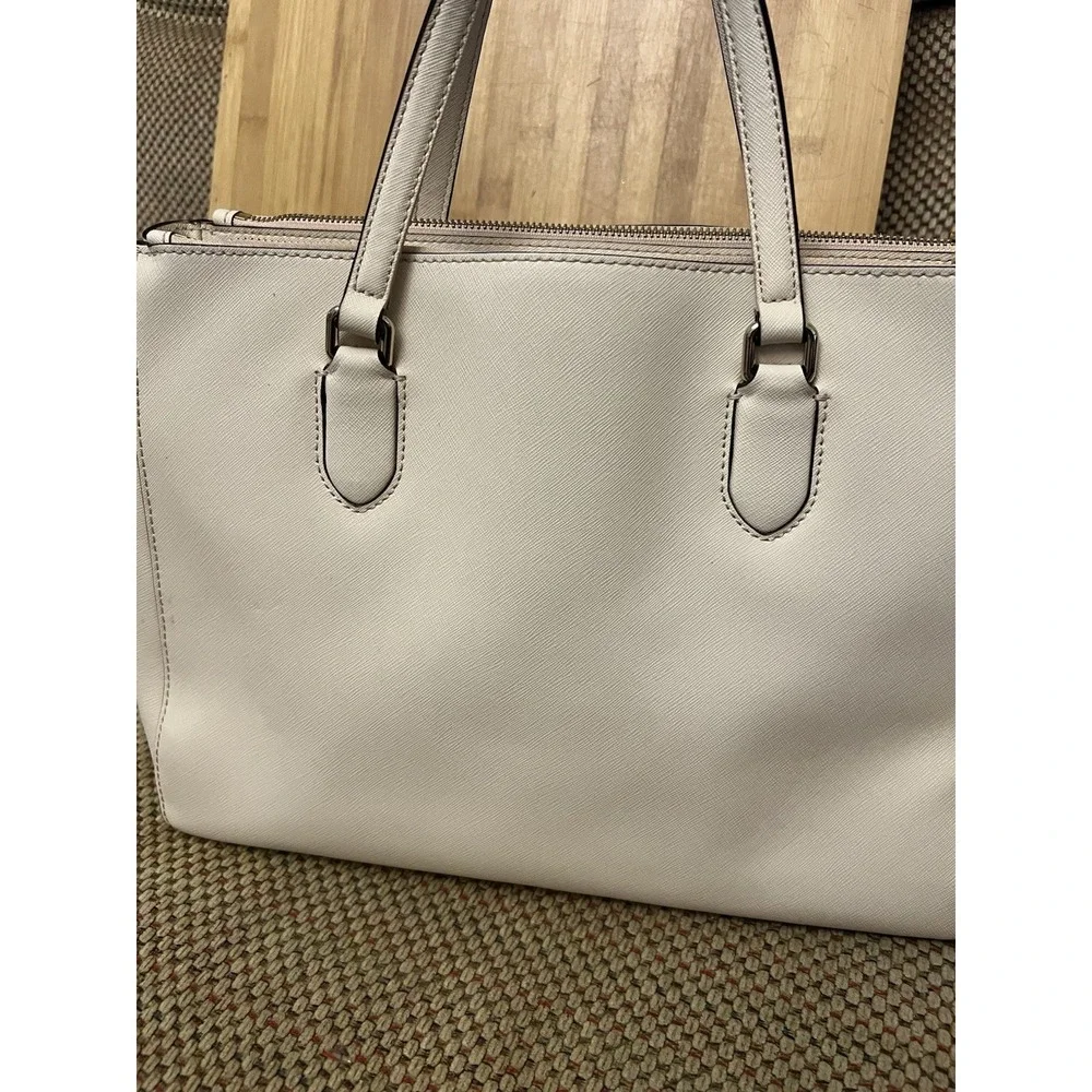 Kate Spade Laurel Way Leighann Blush Pink Saffiano Leather Satchel Bag WKRU4093